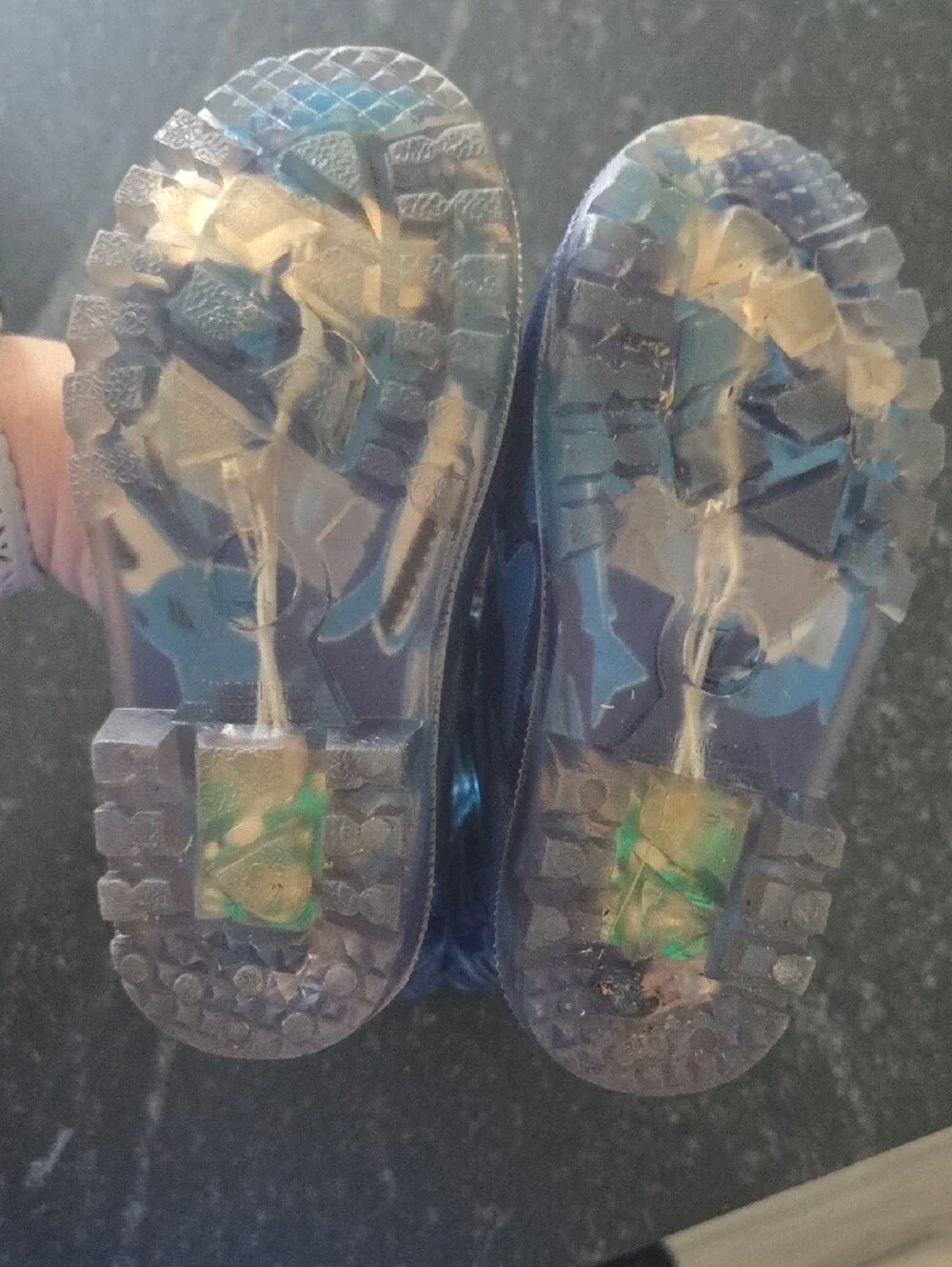 Kids Shark Print Rain Boots - Blue